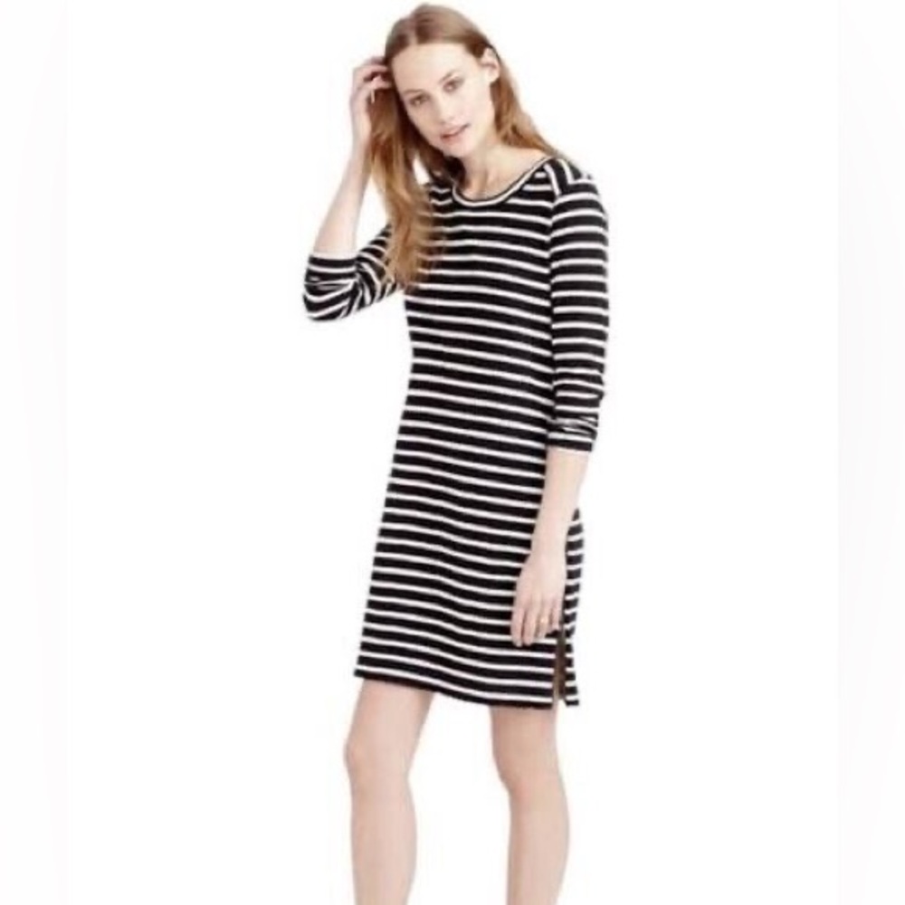 J. Crew Navy and White Dress Size: Medium